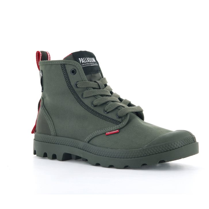 Bottes Palladium Pampa Dare 2 Survive Femme Vert Olive | FR FRK287P